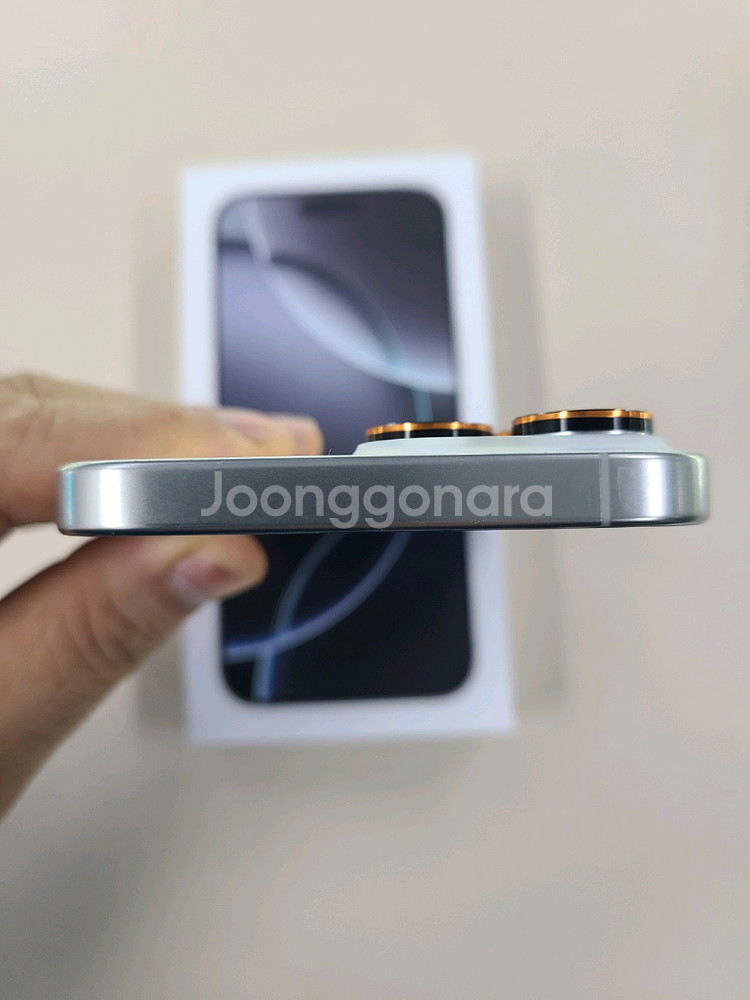 아이폰16프로맥스 512G 밧데리97프로 무기스 상태최--3