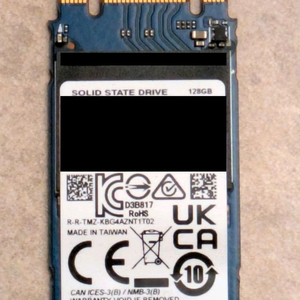 키오시아(도시바) 128GB m.2 nvme ssd
