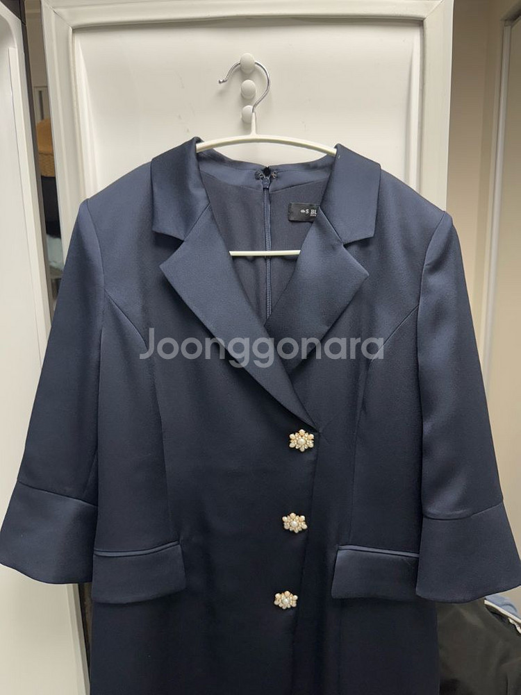 에스블랑 새틴 원피스--0