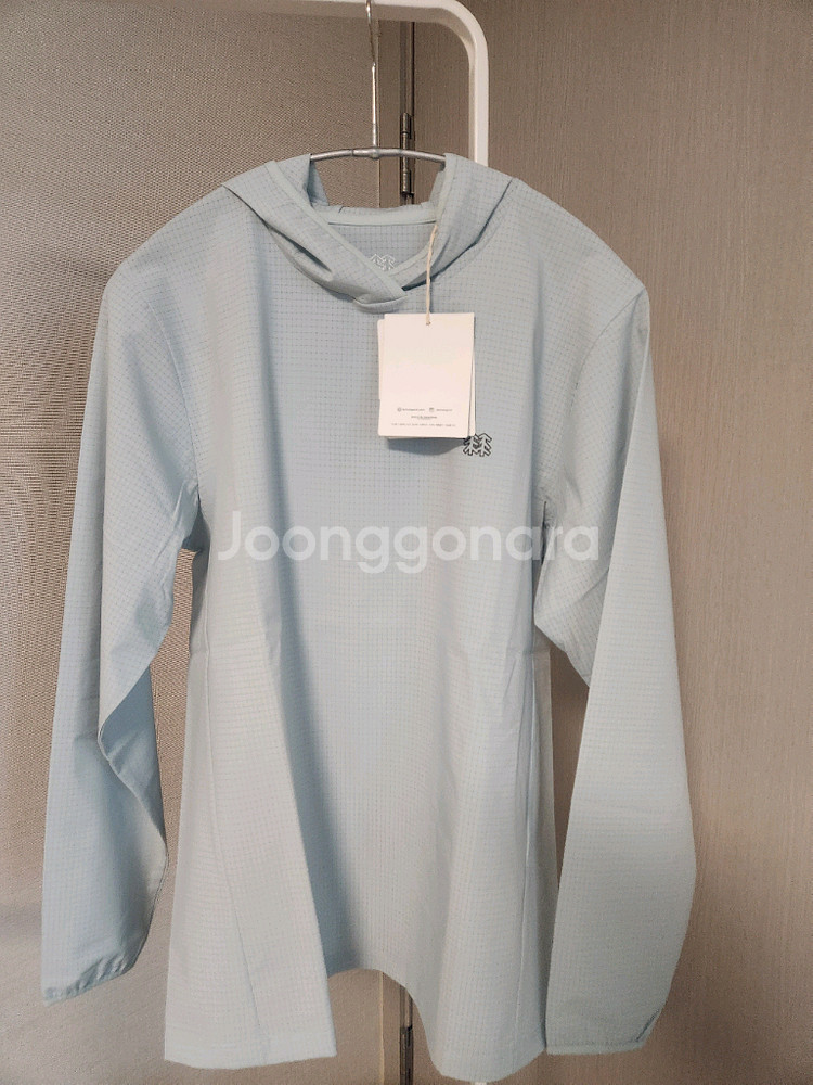 코오롱 도트 후드 경량티셔츠 여름티셔츠 90 새상품--4