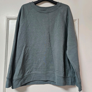 h&m 초록 그린 기모 맨투맨 긴팔티셔츠