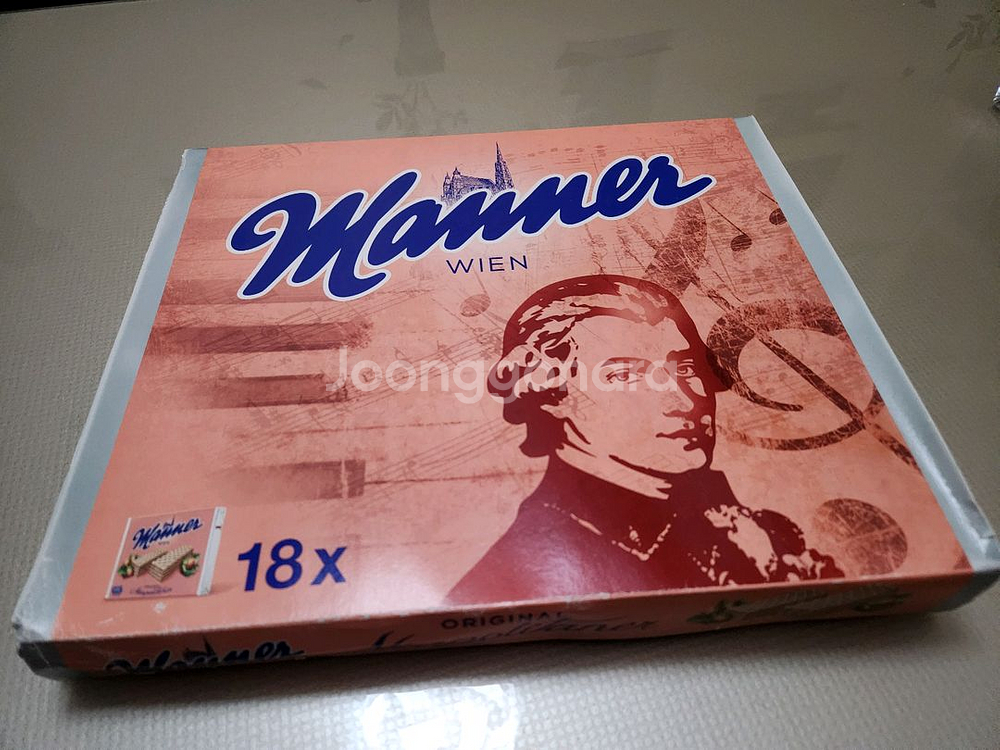 오스트리아 빈에서 산 Manner 웨하스 (빈 박스)--0