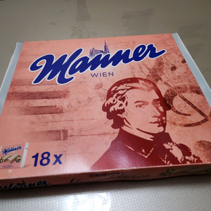 오스트리아 빈에서 산 Manner 웨하스 (빈 박스)