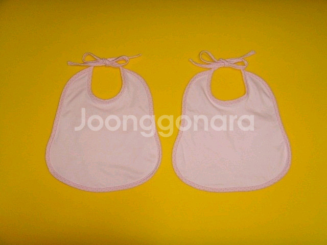 아기 핑크턱받이.출산용품--1