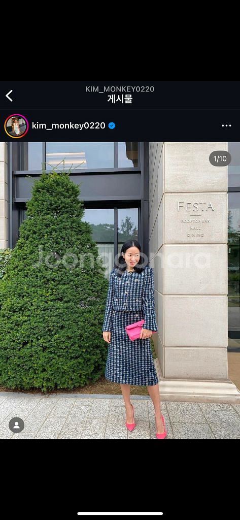 매니모어몽 set 트위드 한번 착용/M사이즈--0