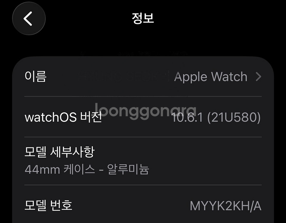 애플워치SE 나이키 44mm + 충전선, 커스텀 스트랩--8