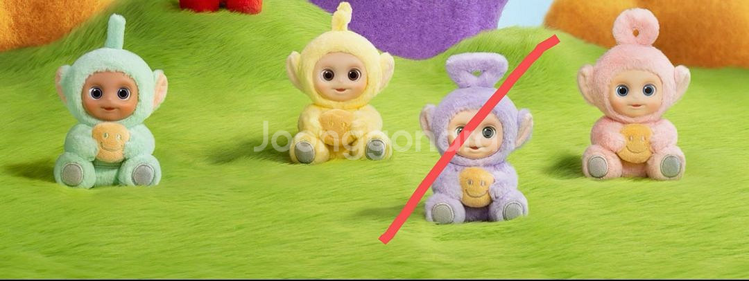 팝마트 텔레토비 안녕 키링 밑면 개봉 연뚜비--0