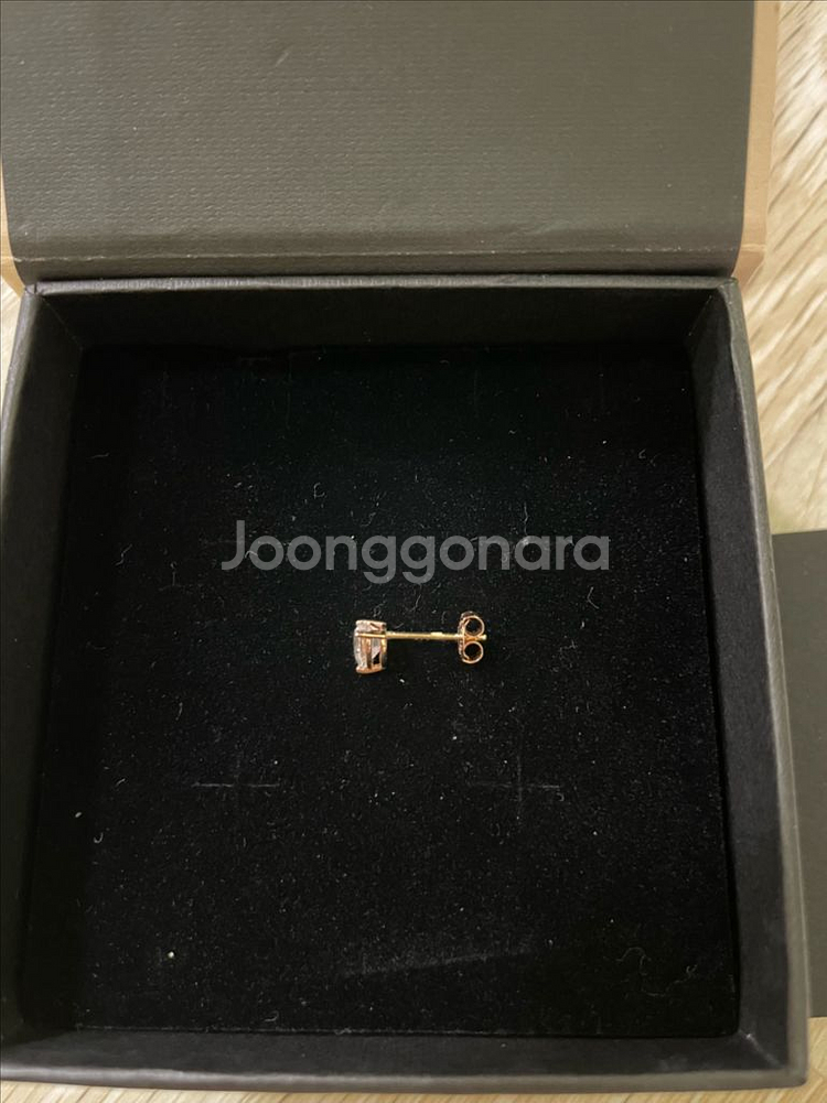 디디에두보 14k 귀걸이 모이사나이트 하트--5