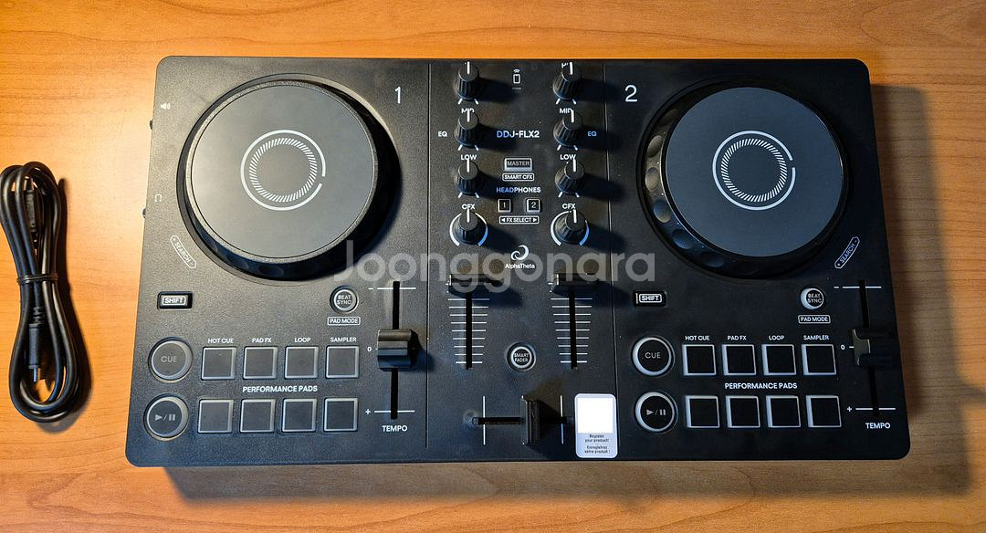 AlphaTheta DDJ-FLX2 DJ 컨트롤러--0