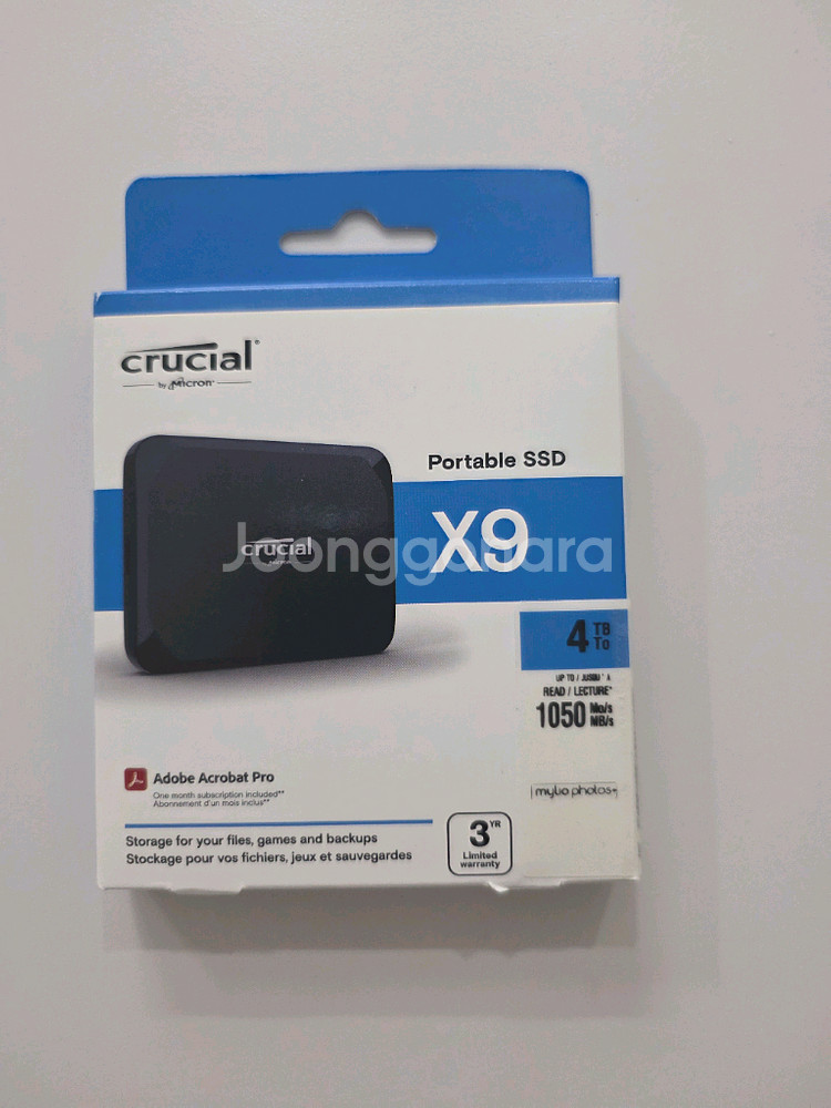 Crucial X9 Portable SSD 4TB--0