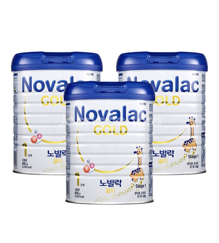 (익일발송/특가할인)노발락골드 1~3단계 800g 3캔--1