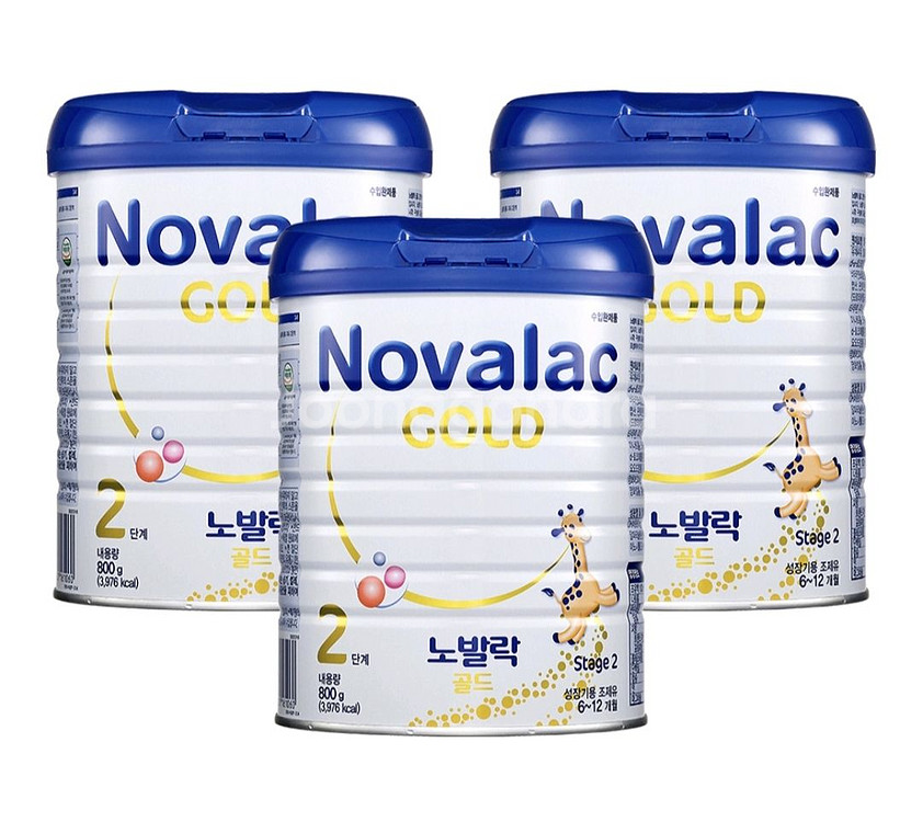 (익일발송/특가할인)노발락골드 1~3단계 800g 3캔--2