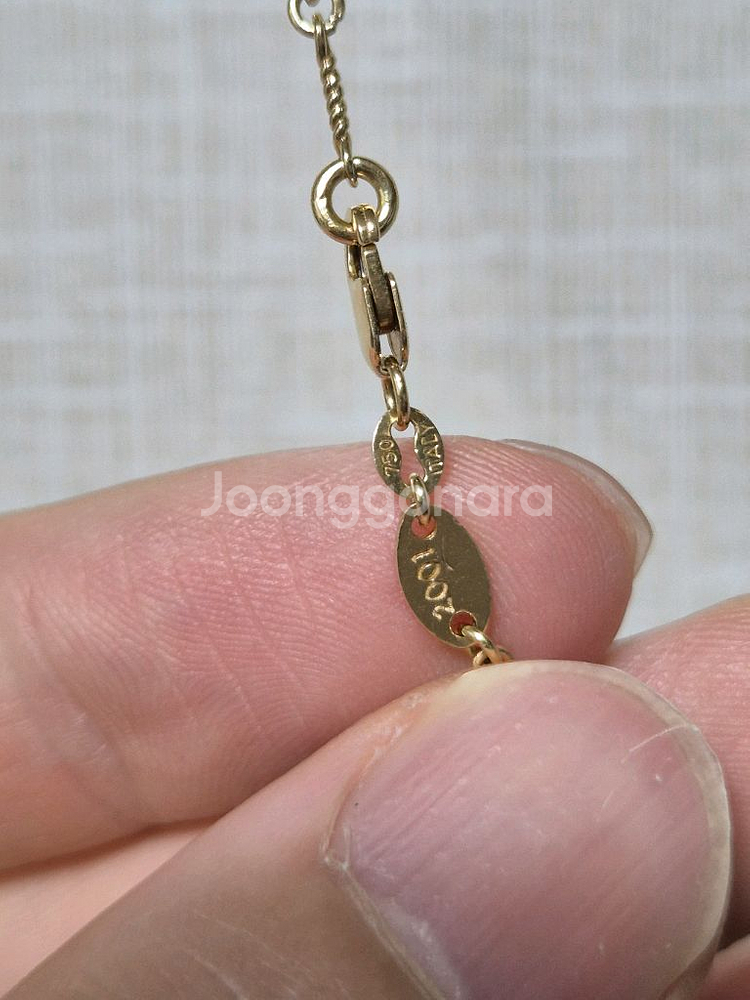 제작18k 크롬하츠 목걸이 4.1돈 55cm--4
