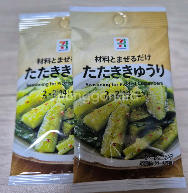 세븐일레븐 시즈닝 타타키 큐리 일본 오이 무침--0