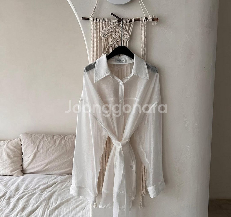 돈야돌 텐셀 린넨 셔츠 화이트 프리사이즈--0