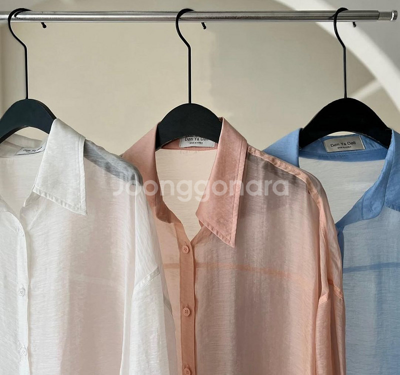 돈야돌 텐셀 린넨 셔츠 화이트 프리사이즈--3