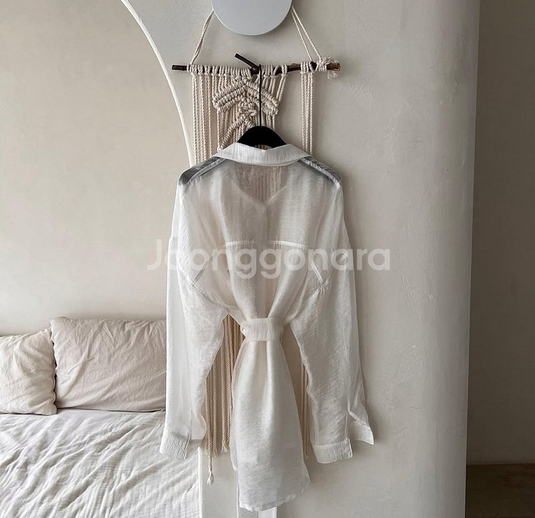 돈야돌 텐셀 린넨 셔츠 화이트 프리사이즈--1