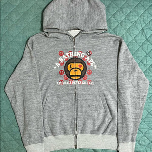 BAPE 베이프 베이비 마일로 후드집업 그레이
