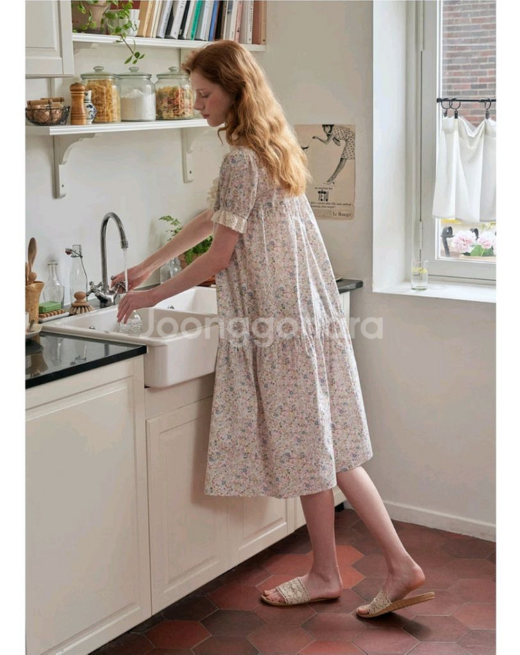 울랄라 파자마 네리사 반팔 원피스--3