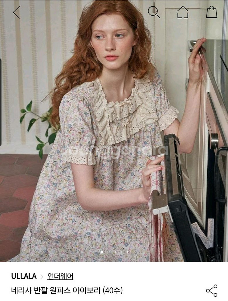 울랄라 파자마 네리사 반팔 원피스--0