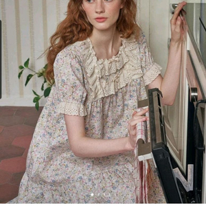 울랄라 파자마 네리사 반팔 원피스