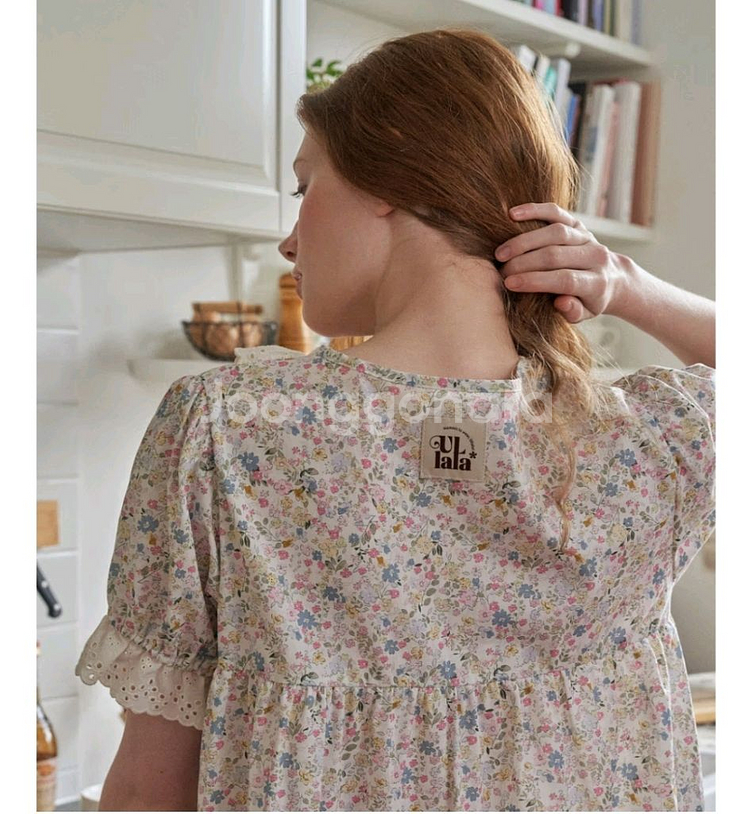 울랄라 파자마 네리사 반팔 원피스--2