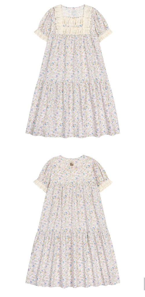 울랄라 파자마 네리사 반팔 원피스--7