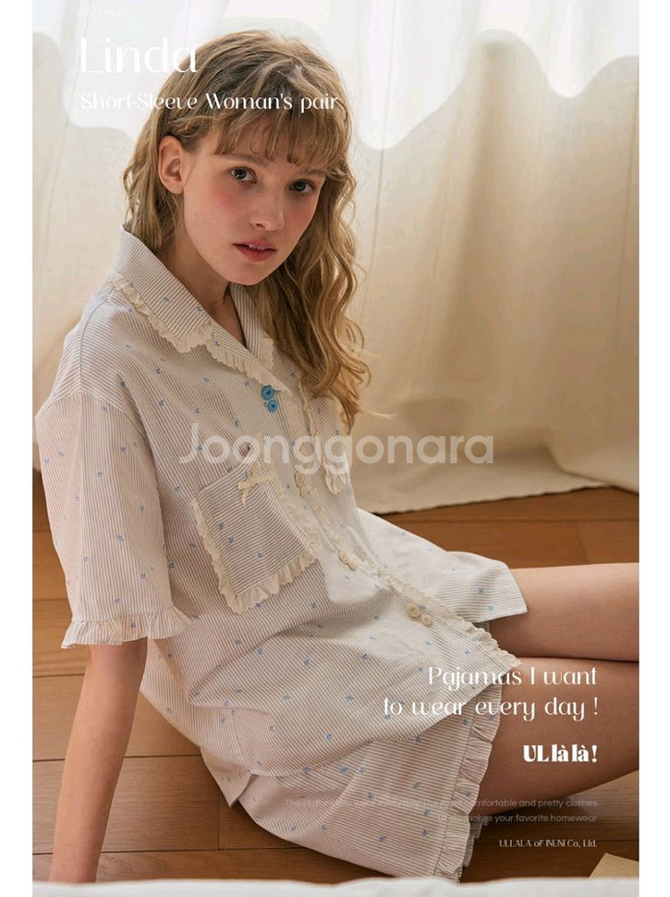 울랄라 파자마 린다 반팔 투피스--1