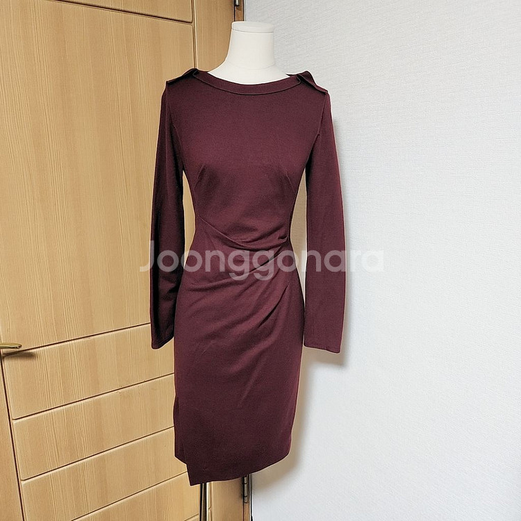 미샤 울 100% 고급 겨울 원피스 44 55--0