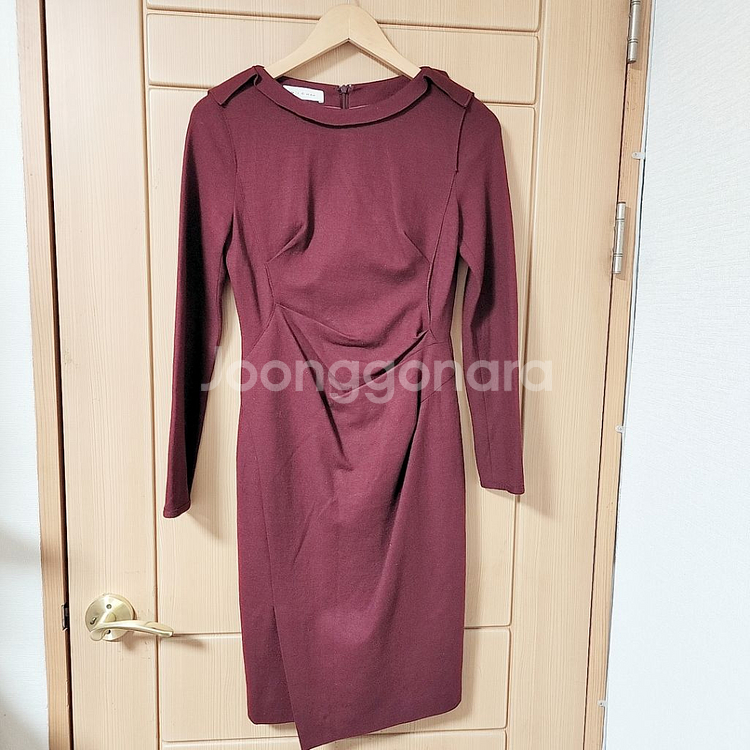 미샤 울 100% 고급 겨울 원피스 44 55--3