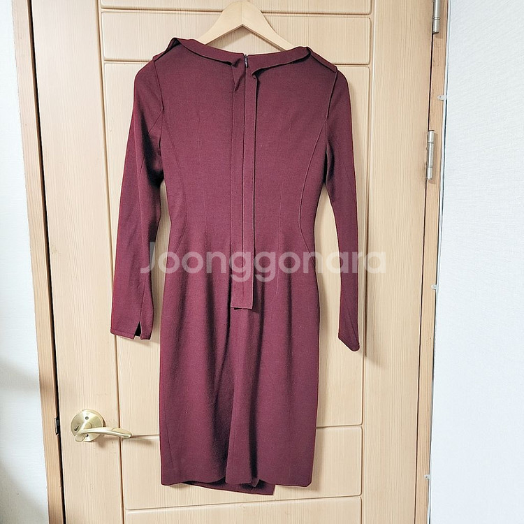 미샤 울 100% 고급 겨울 원피스 44 55--4