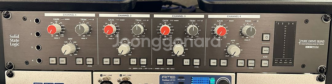 SSL PURE DRIVE QUAD 4채널 프리앰프--0