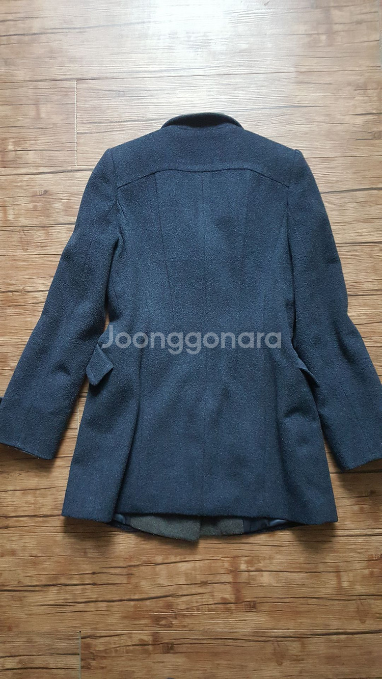 사이즈55 66 반코트 모직 투칼라 롱재킷 롱코트--1