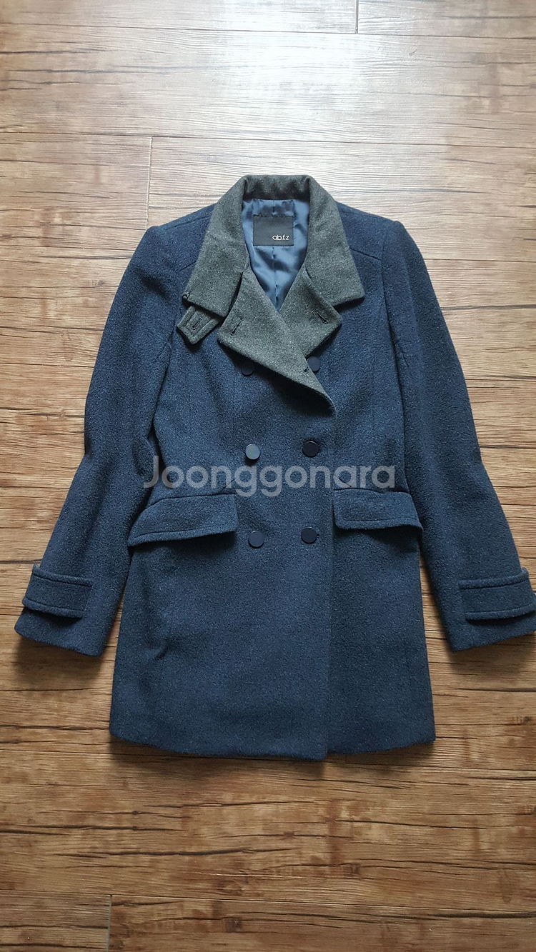 사이즈55 66 반코트 모직 투칼라 롱재킷 롱코트--0