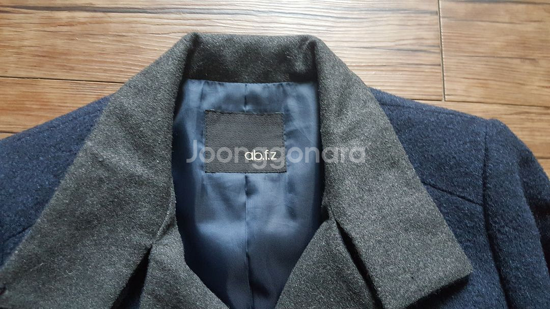사이즈55 66 반코트 모직 투칼라 롱재킷 롱코트--2