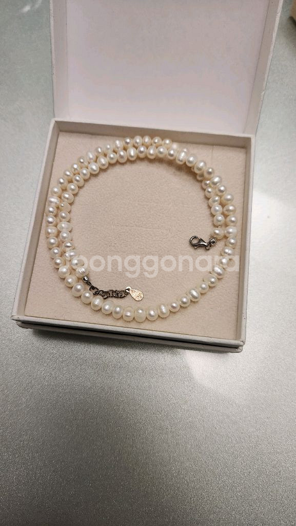 담수진주목걸이 43cm 반택포5.2--0