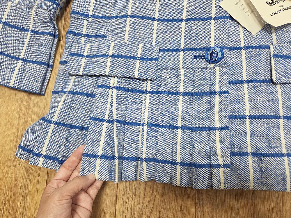 럭키슈에뜨 비대칭 플리츠자켓 프리사이즈 새상품--4