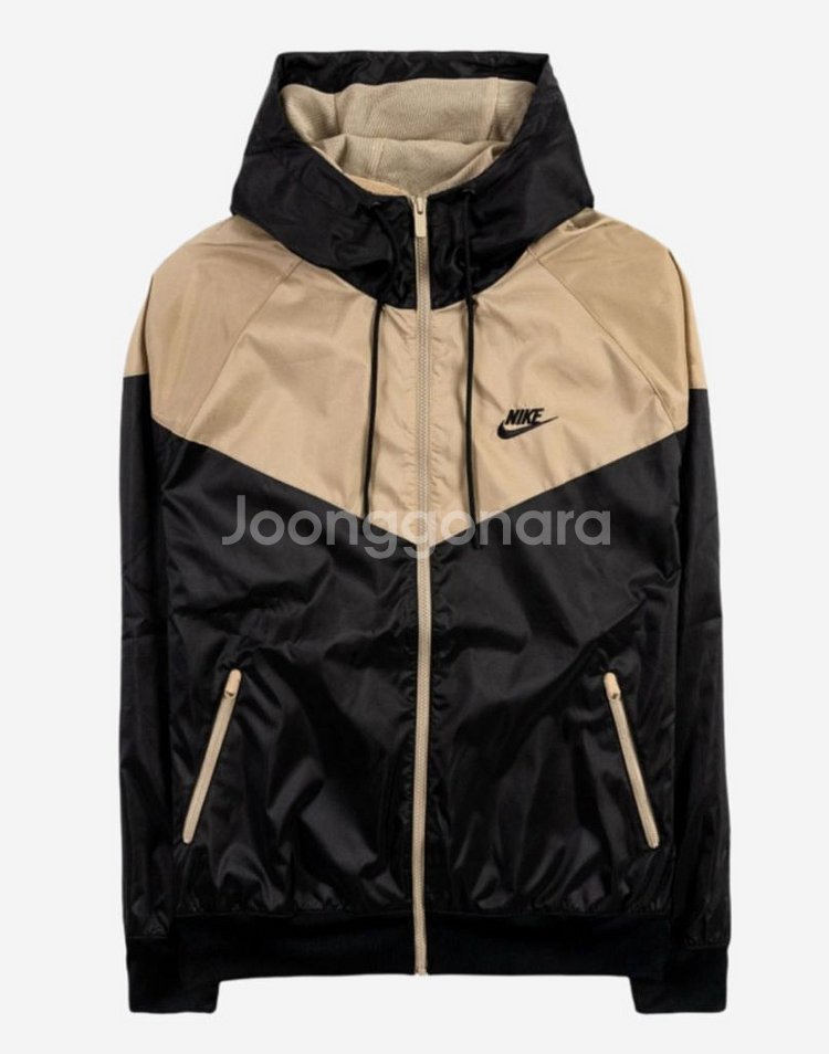나이키 NSW 윈드러너 후드 자켓 블랙카키 XL(새상품--0
