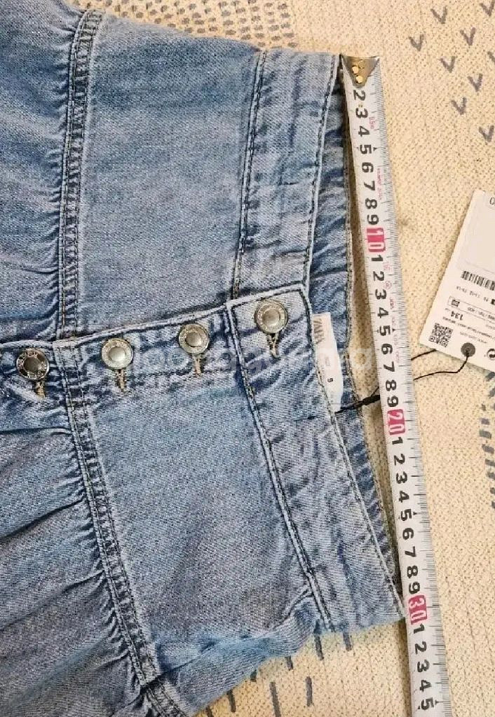 자라키즈 패널 미디 데님 스커트 새상품--3