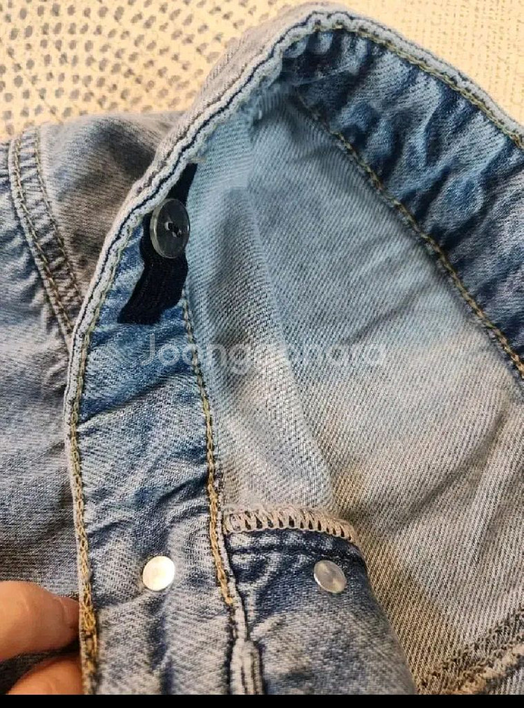 자라키즈 패널 미디 데님 스커트 새상품--4