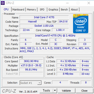 i7-4770 / GTX960 2GB / 16G