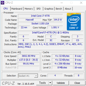 i7-4770 / GTX960 2GB / 16G
