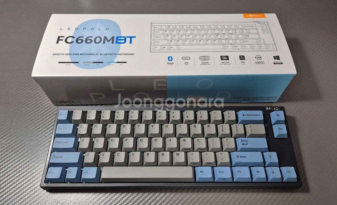 레오폴드 블루투스 키보드 FC660MBT 갈축--0