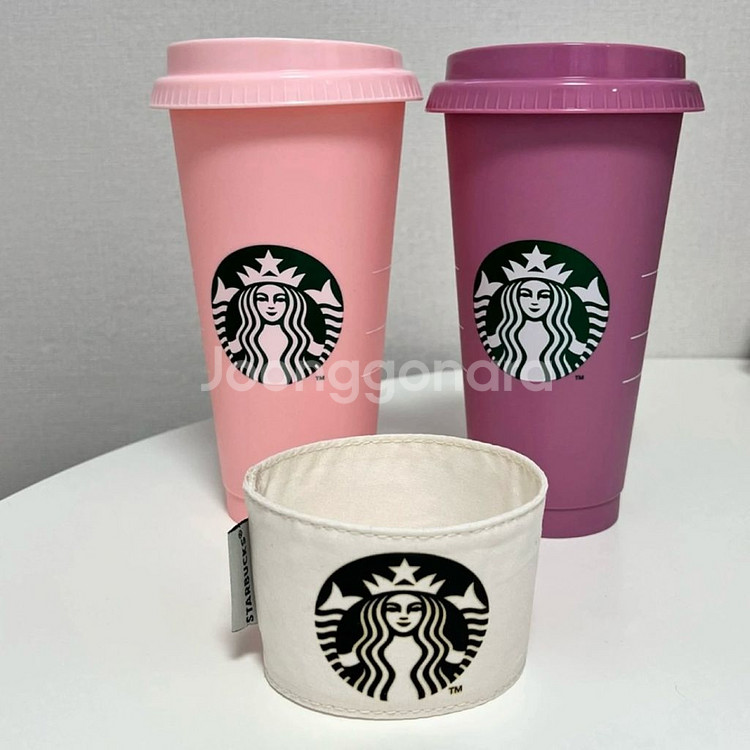 스타벅스 21 체리블라썸 리유저블 콜드컵 세트--0