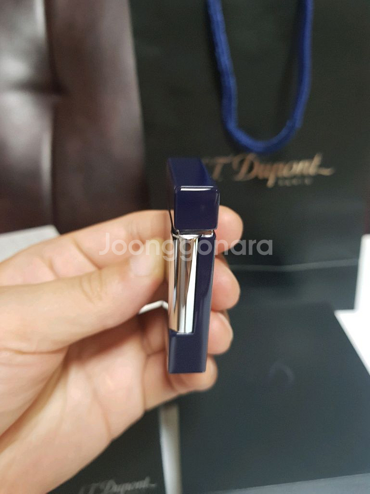 새상품 듀퐁라이터 라인8 신형 ca25104 블루 래커--4