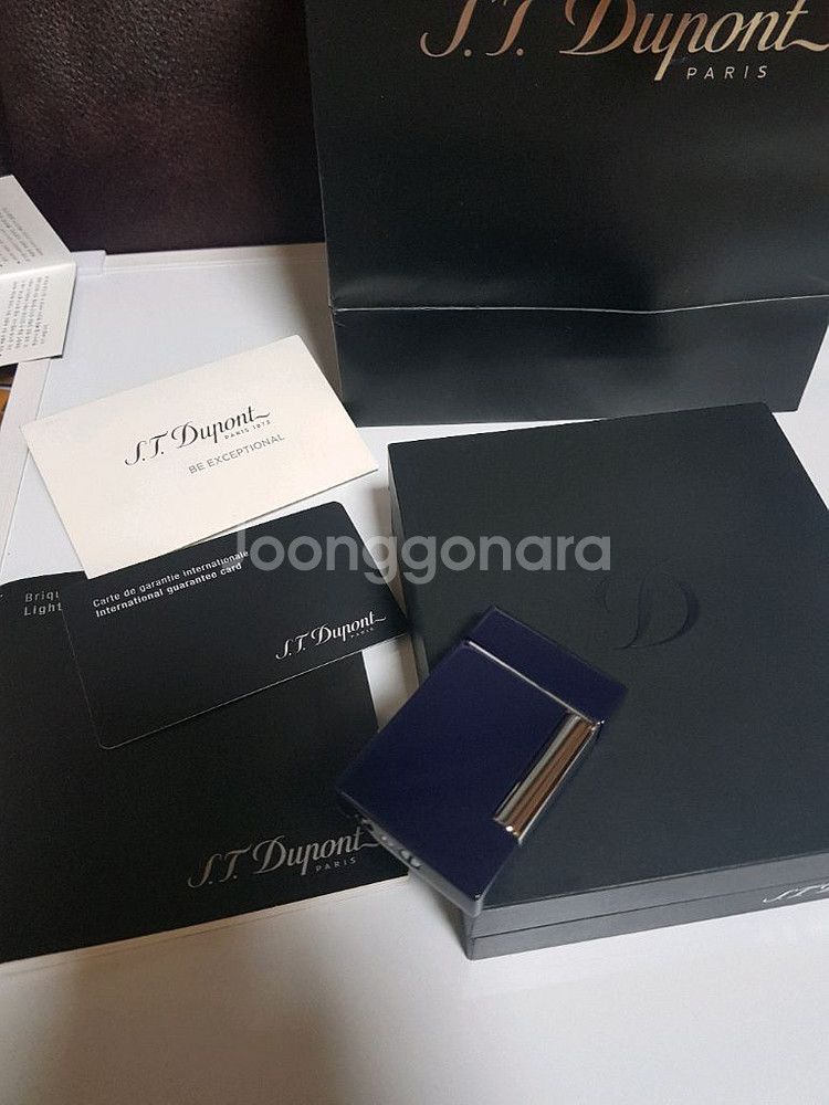 새상품 듀퐁라이터 라인8 신형 ca25104 블루 래커--2