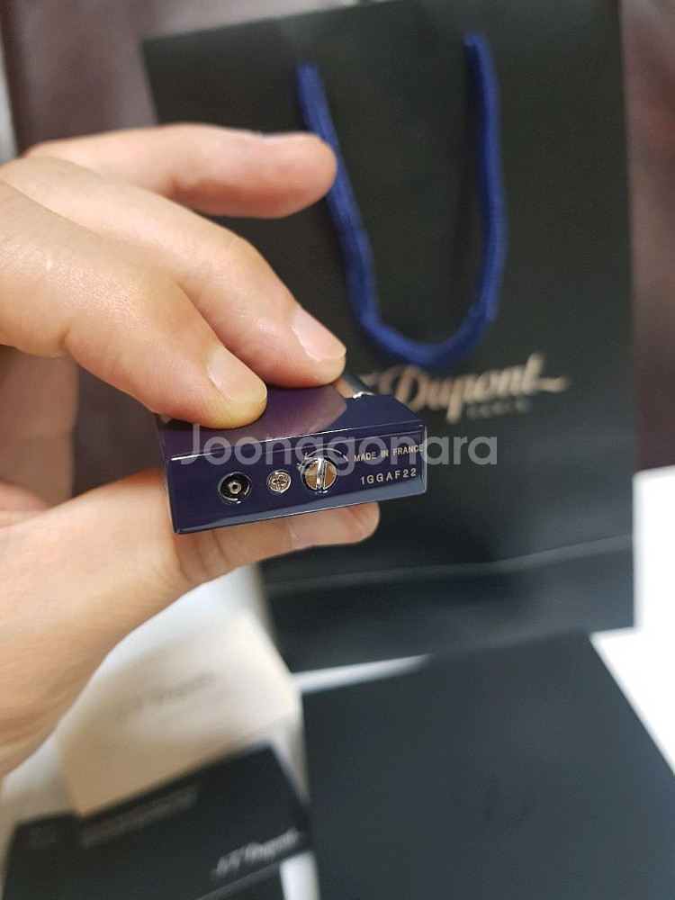 새상품 듀퐁라이터 라인8 신형 ca25104 블루 래커--7