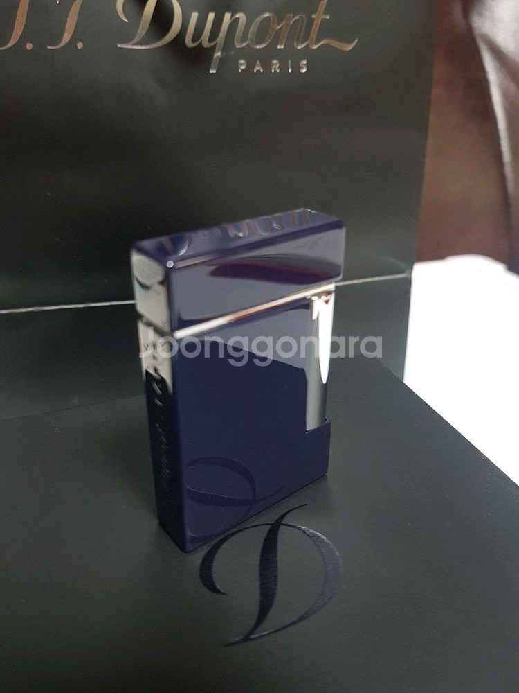 새상품 듀퐁라이터 라인8 신형 ca25104 블루 래커--8