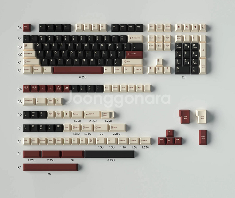 GMK ROME 이중사출 키보드 키캡--1