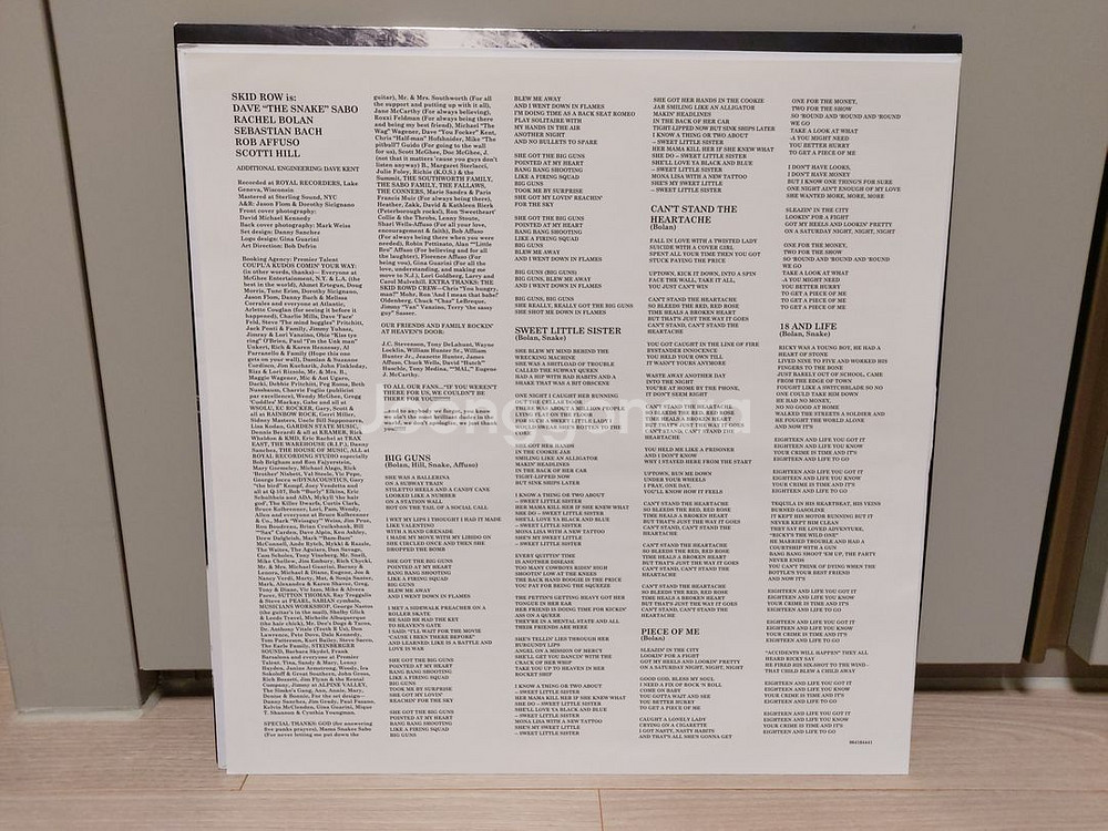 Skid Row - 1st 앨범 [LP]--2